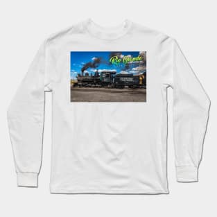 Rio Grande Southern 20 Steam Locomotive at Antonito Colorado Long Sleeve T-Shirt